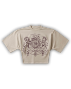 Tee Boxy "THE THRONE" SAND